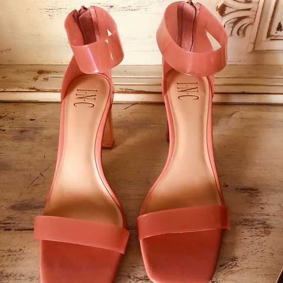 INC International Concepts Women's Pink Block Heel Sandals - Picture 4 of 4